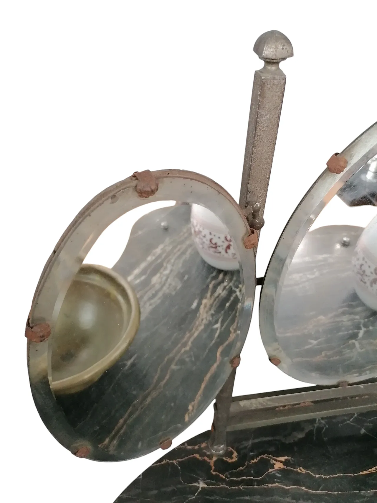 Toeletta Art Nouveau in marmo nero, fine '800 2