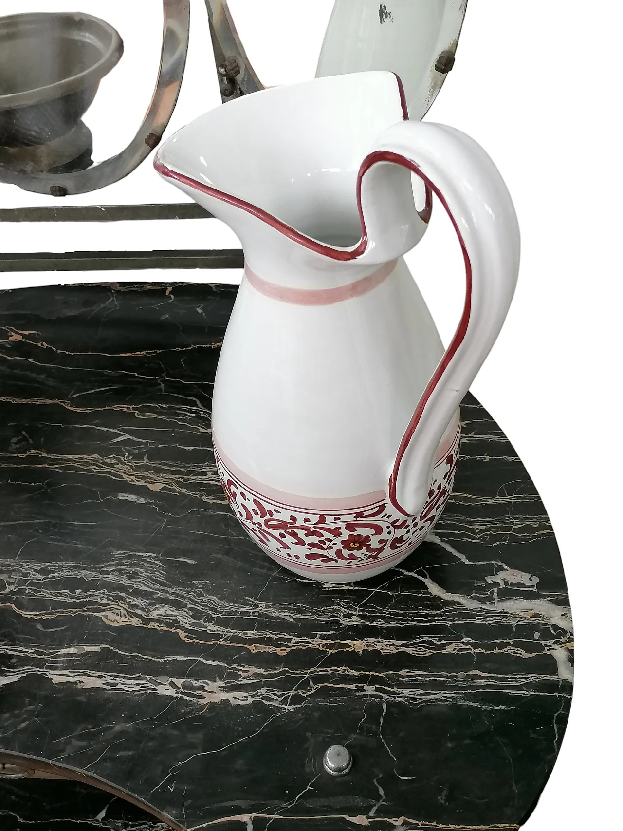 Toeletta Art Nouveau in marmo nero, fine '800 5