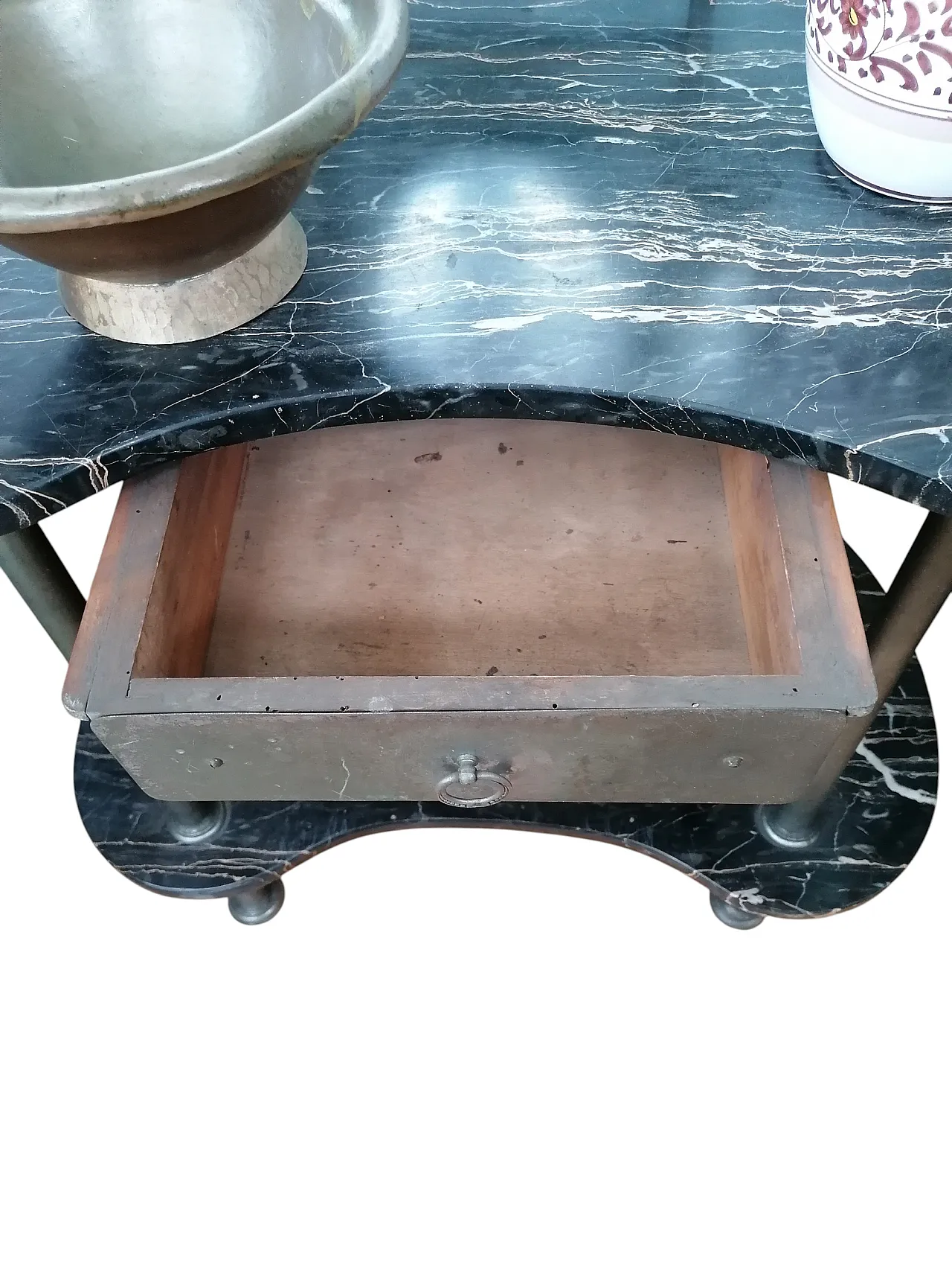 Toeletta Art Nouveau in marmo nero, fine '800 7