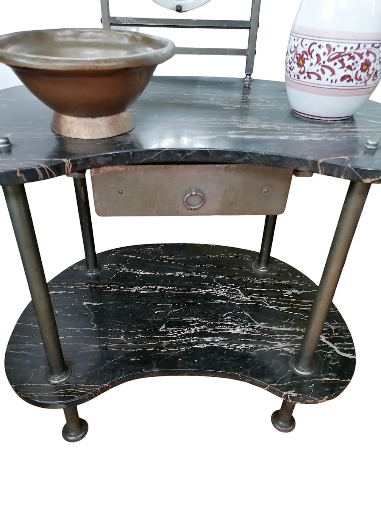 Toeletta Art Nouveau in marmo nero, fine '800 8