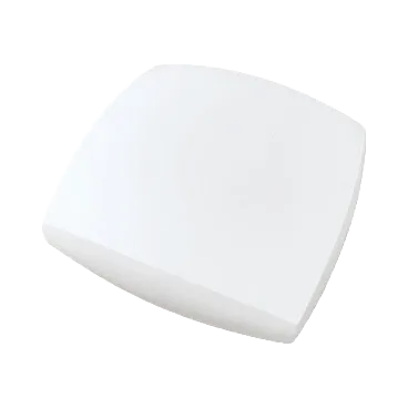 White glass ceiling lamp Kamenický Šenov, 1970s