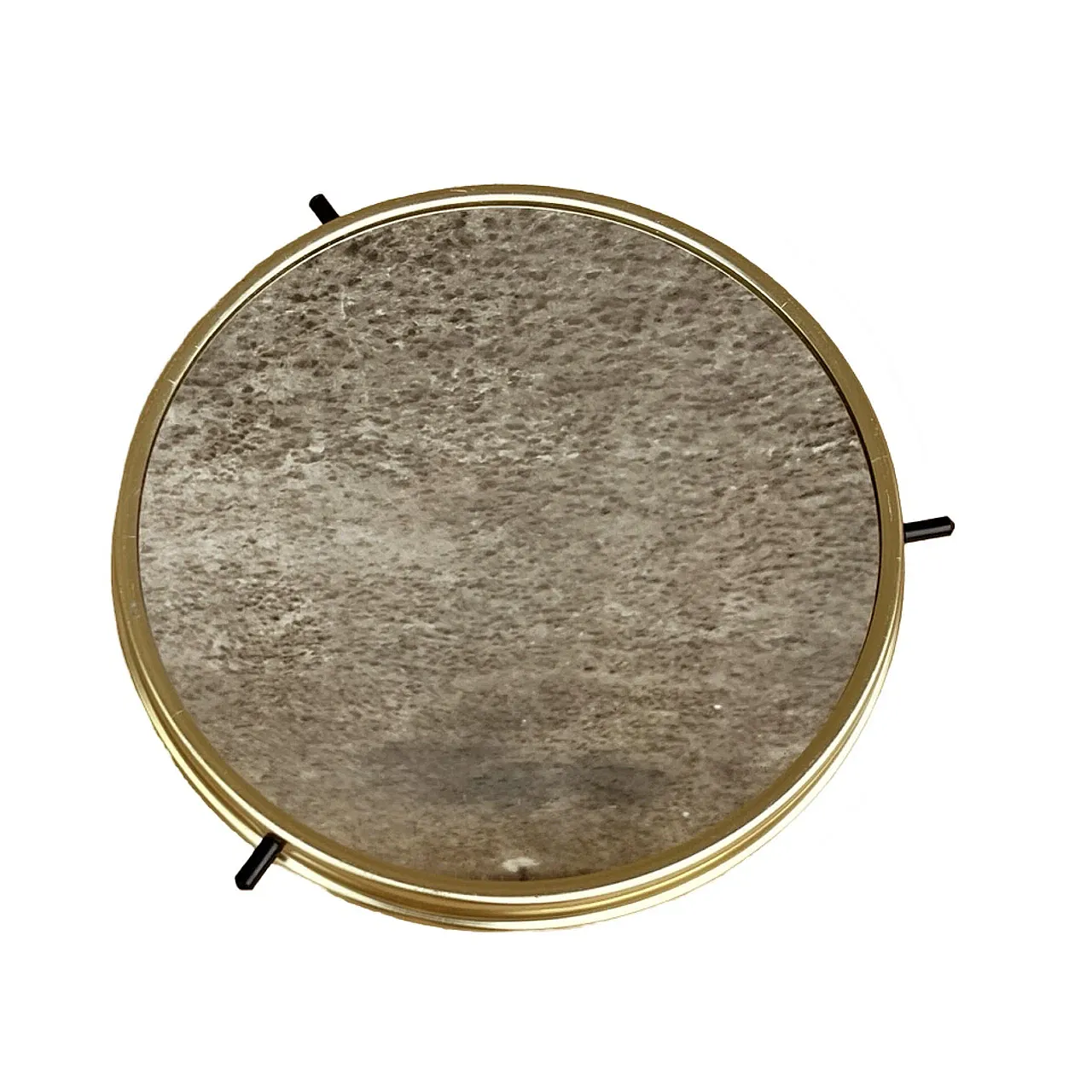 Vassoio rotante a specchio in stile Hollywood Regency, anni '60 7