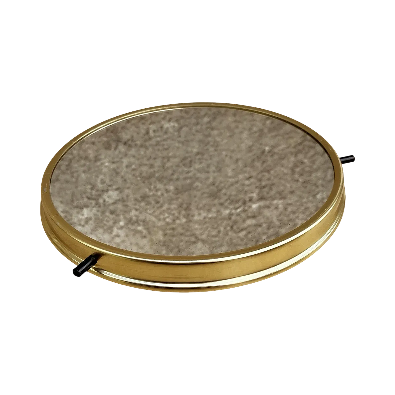 Vassoio rotante a specchio in stile Hollywood Regency, anni '60 8