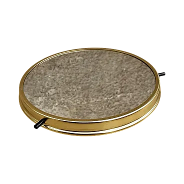 Hollywood Regency style rotating mirrored tray, 1960s