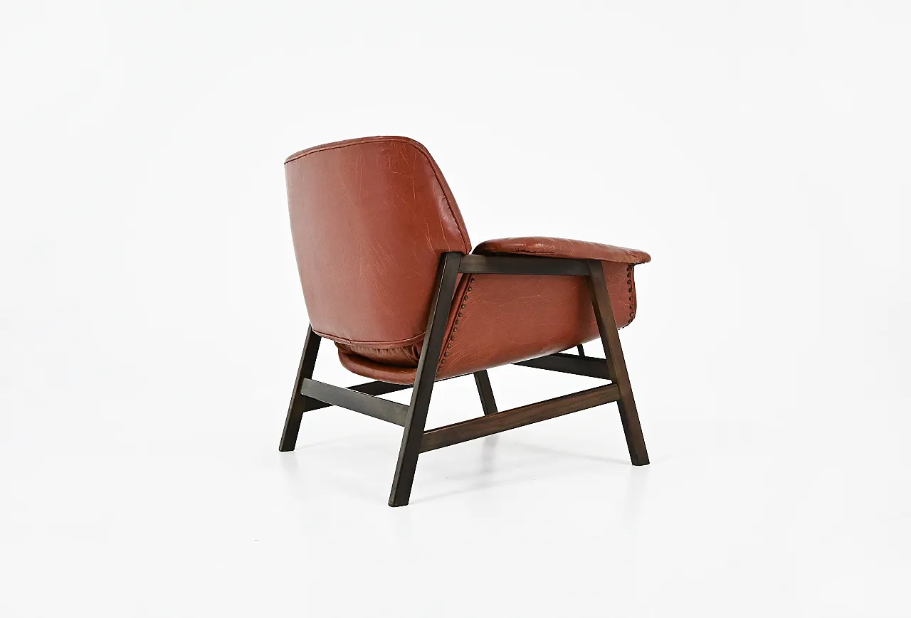 Coppia di poltrone "849" di Gianfranco Frattini per Cassina, anni '50 9