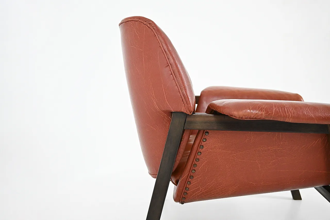 Coppia di poltrone "849" di Gianfranco Frattini per Cassina, anni '50 10