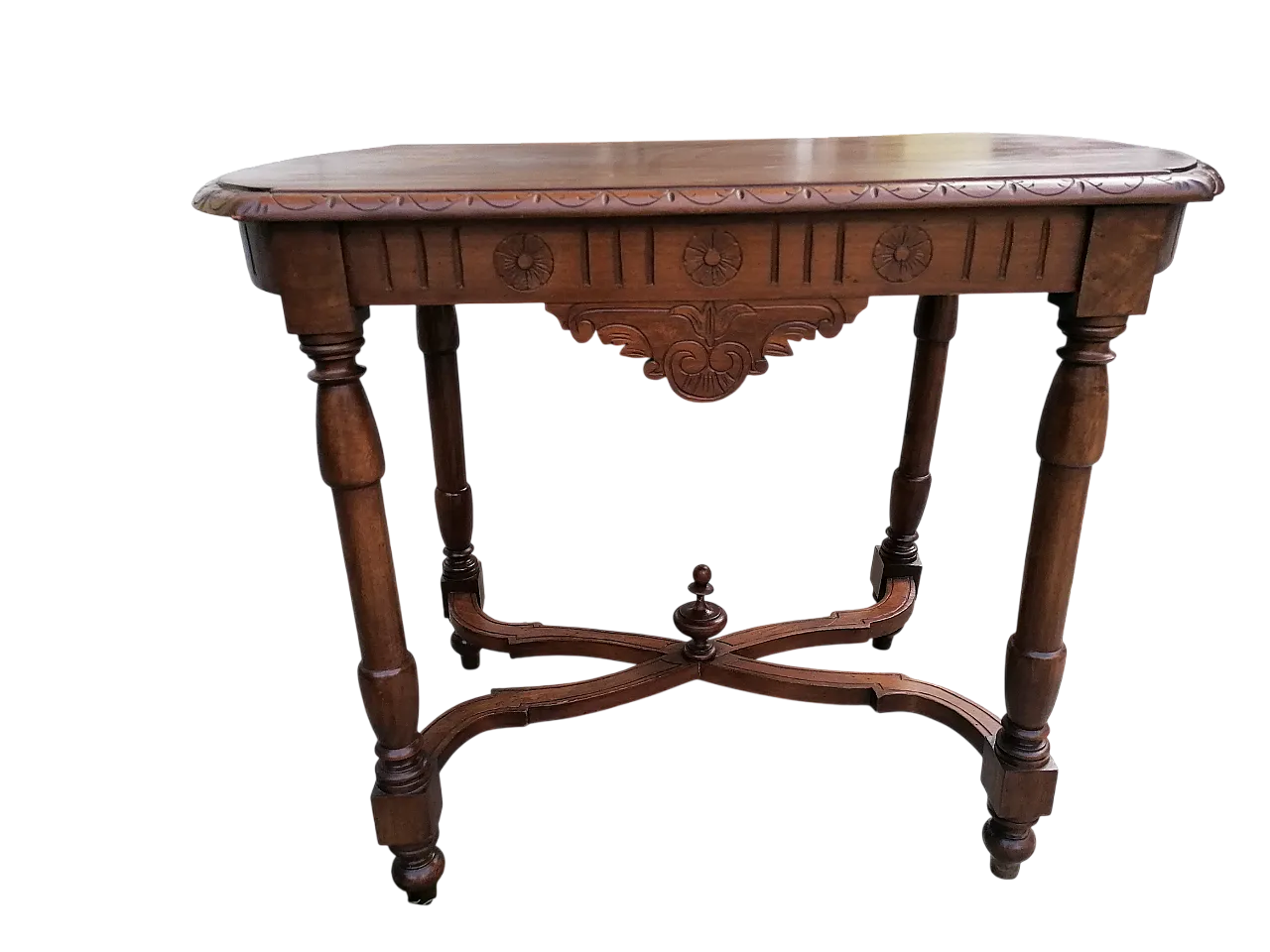 Louis XVI Raised Table in Carved Wood, 1890s 1