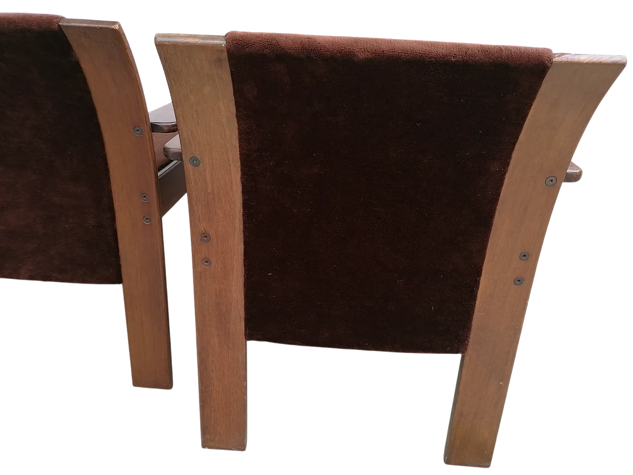 4 velvet chairs by Afra and Tobia Scarpa, 1970s 9