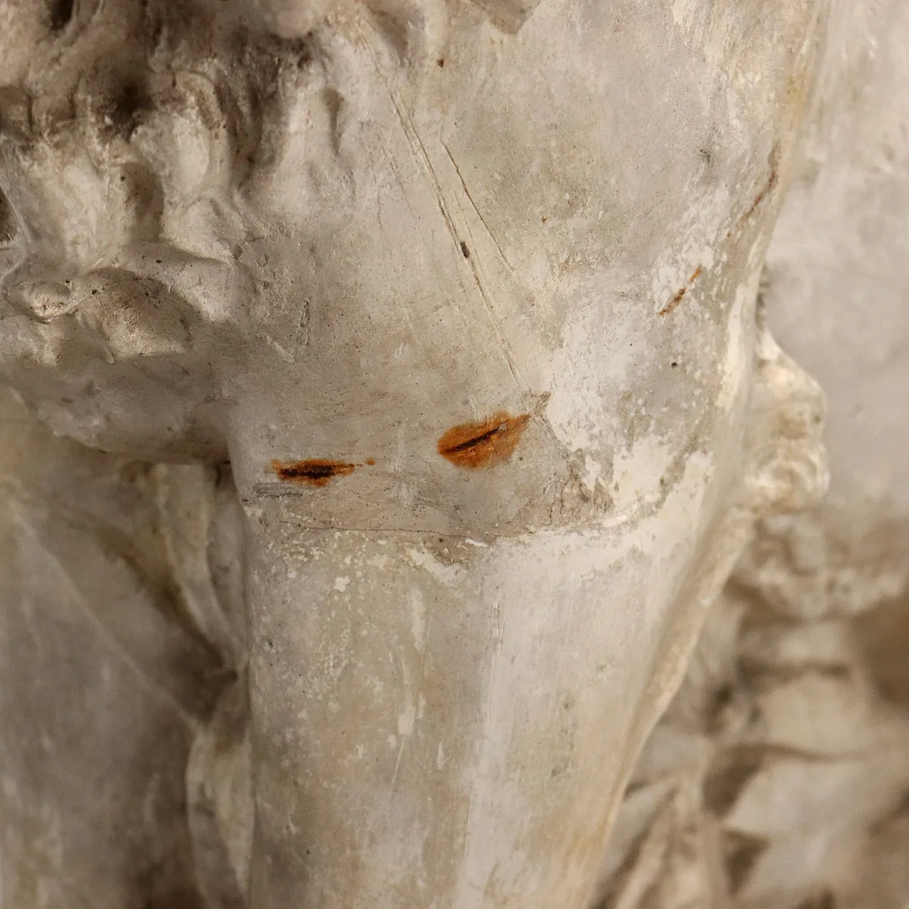 Scultura in gesso raffigurante un leone seduto, '800 6