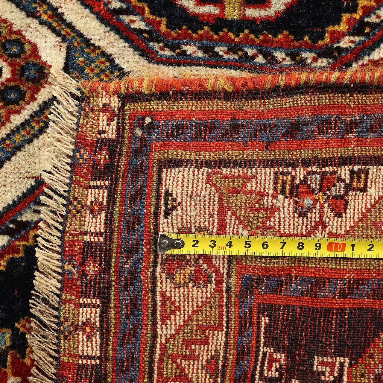 Tappeto Kaskay/Afshari in lana a nodi sottili, fine '900 8