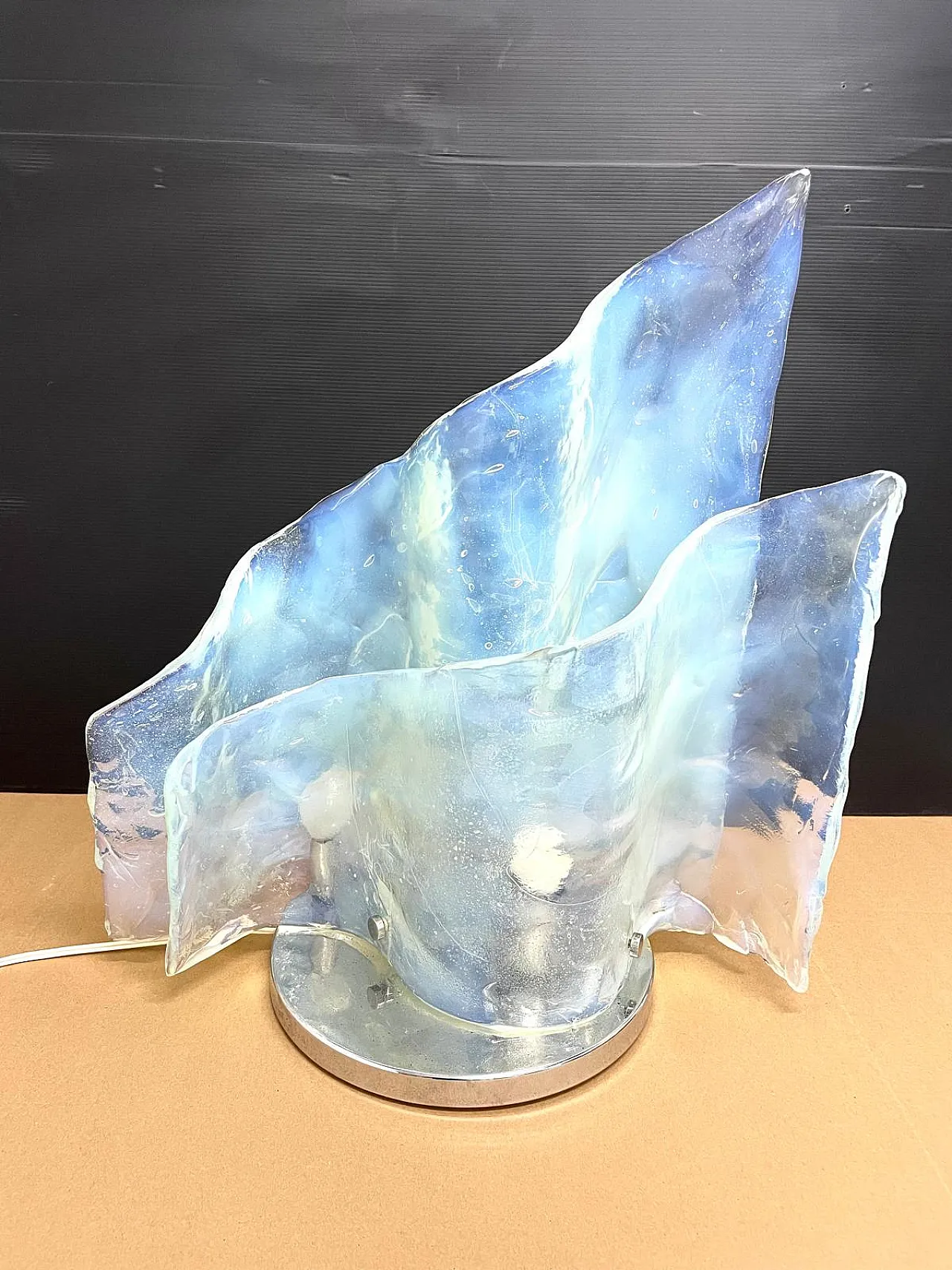 Lampada in vetro di Murano di Carlo Nason per Mazzega, anni '70 5