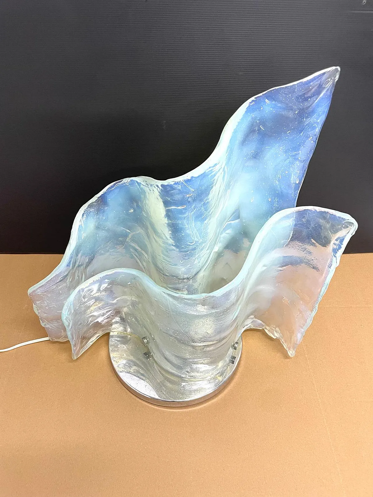 Lampada in vetro di Murano di Carlo Nason per Mazzega, anni '70 6