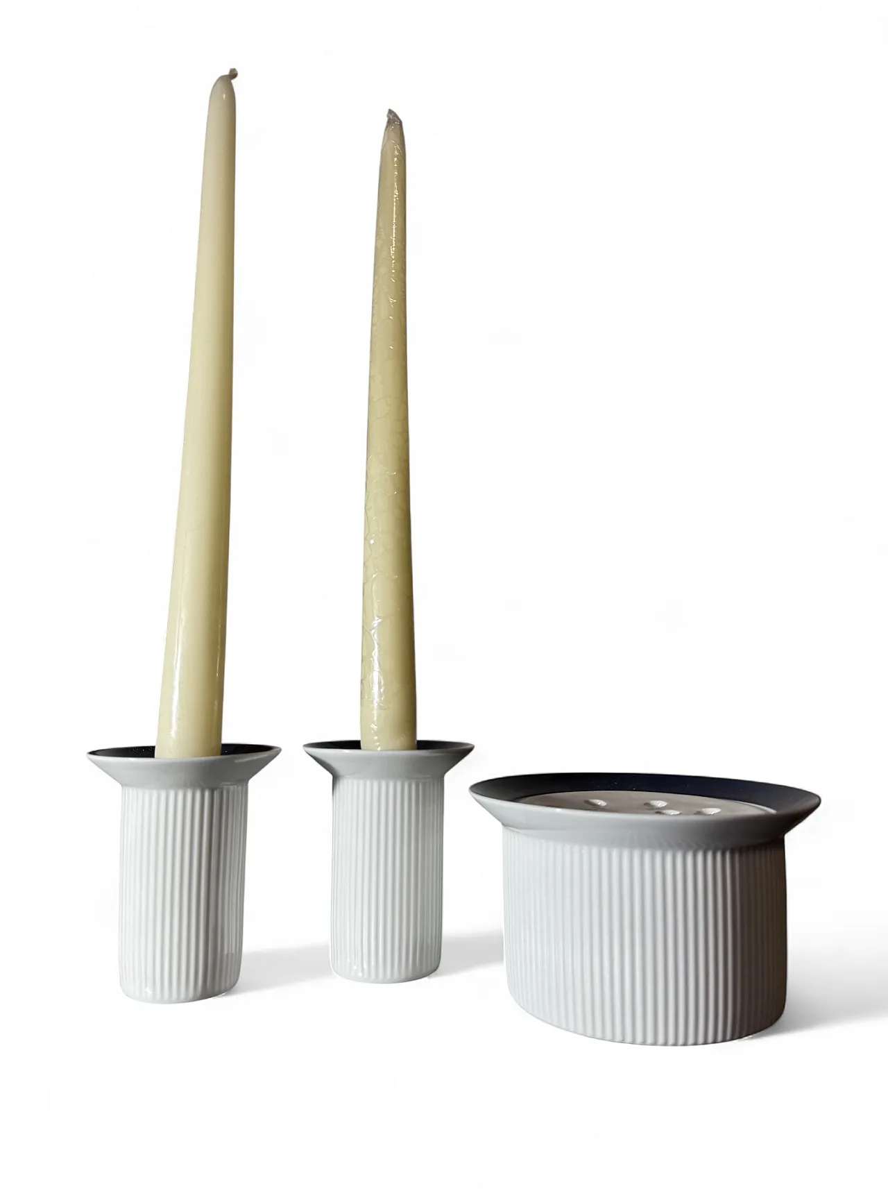 Arzberg candle holder and flower vase set, 1960s 1