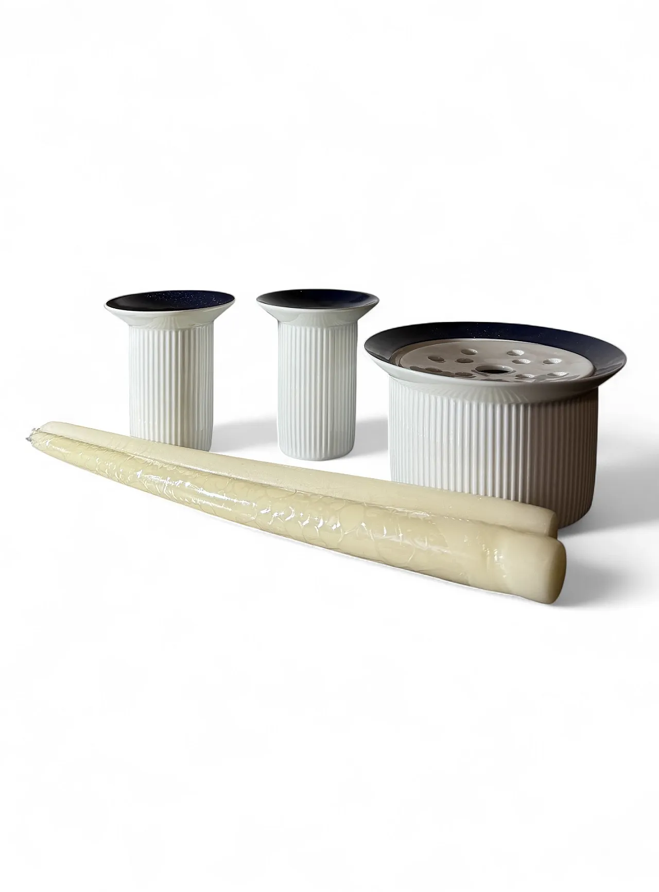 Arzberg candle holder and flower vase set, 1960s 2