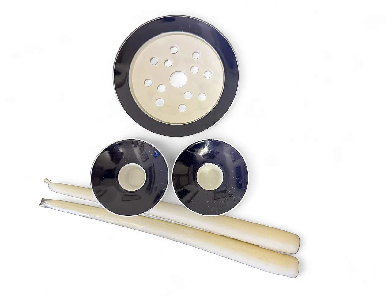 Arzberg candle holder and flower vase set, 1960s 3