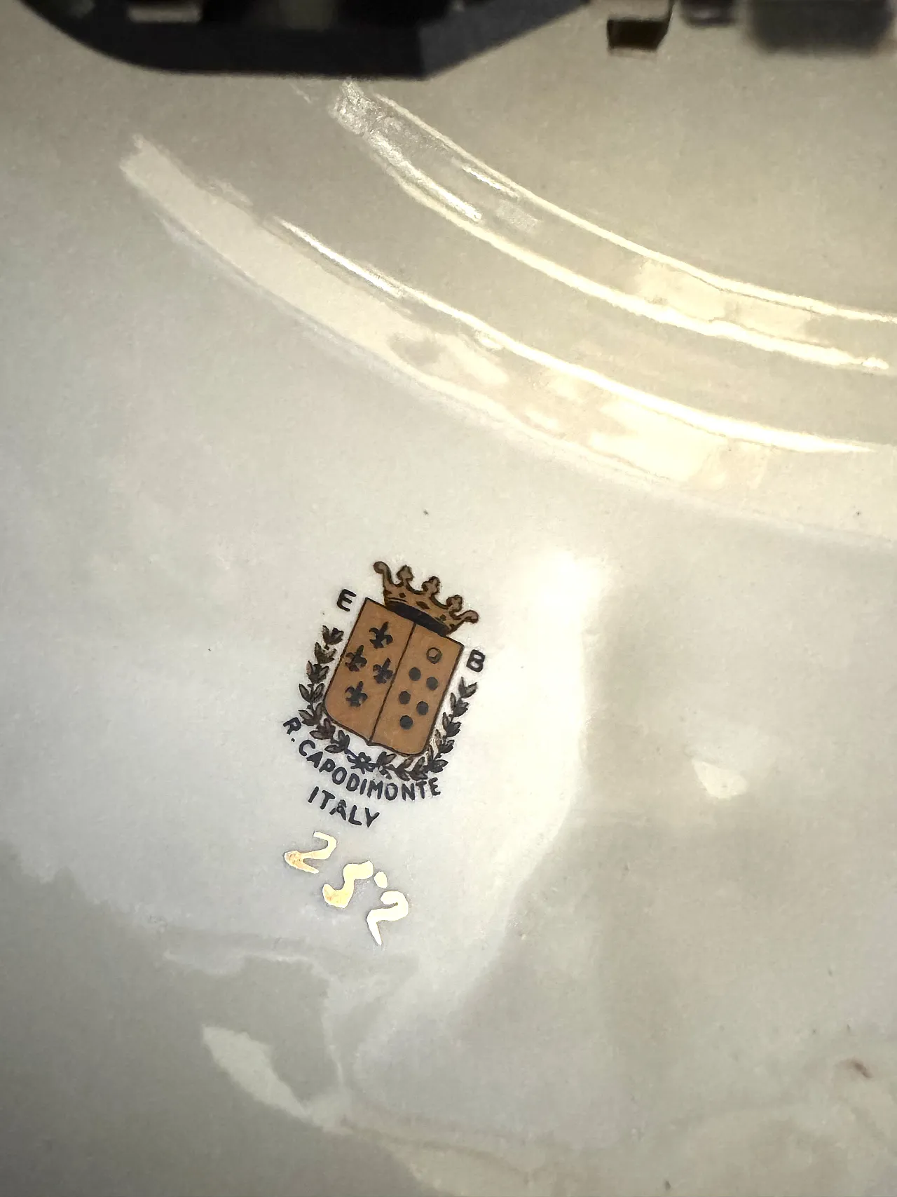 Capodimonte porcelain clock, 70s 1