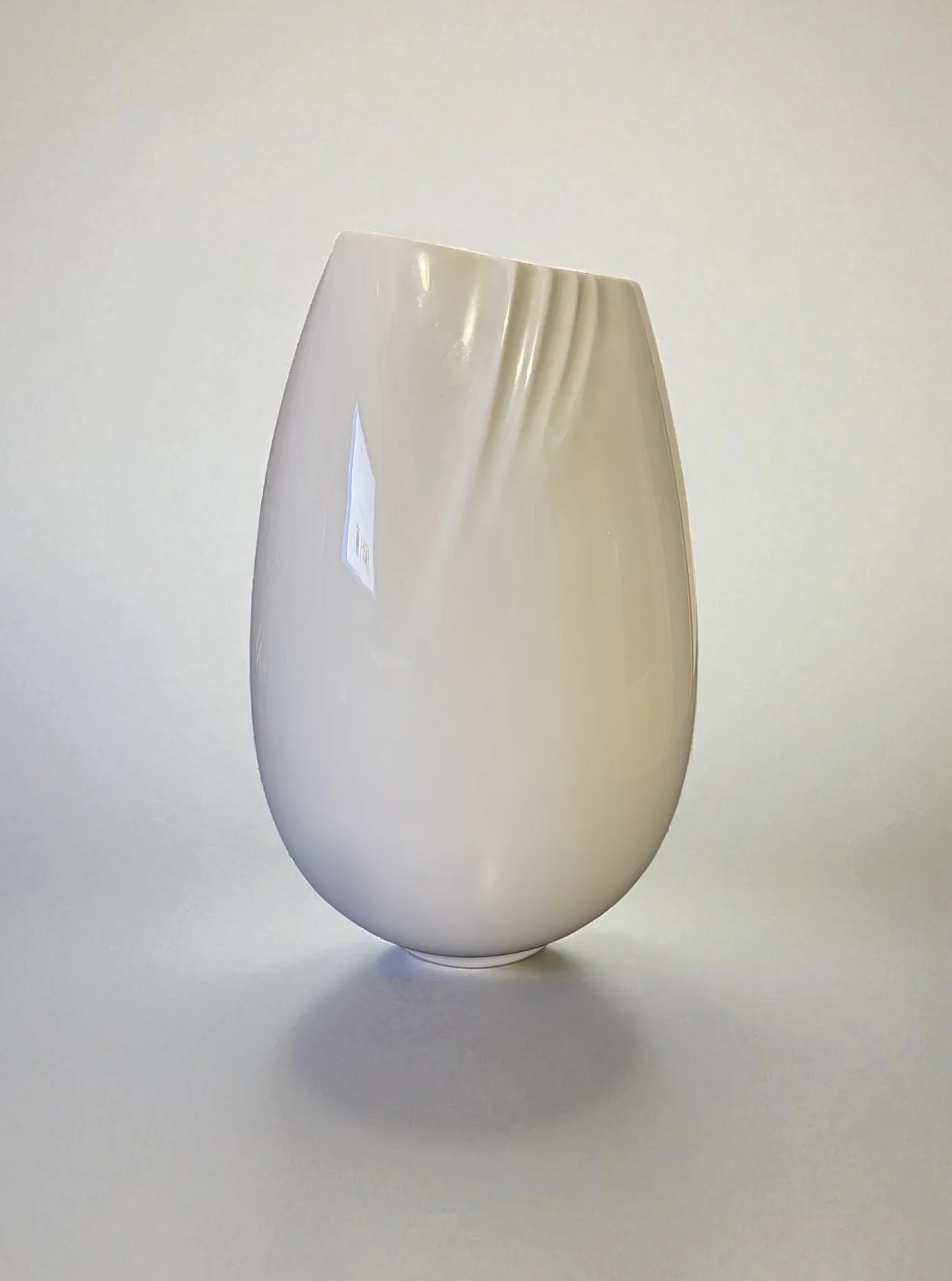 Vaso Furstenberg in porcellana bianca, 80s 3