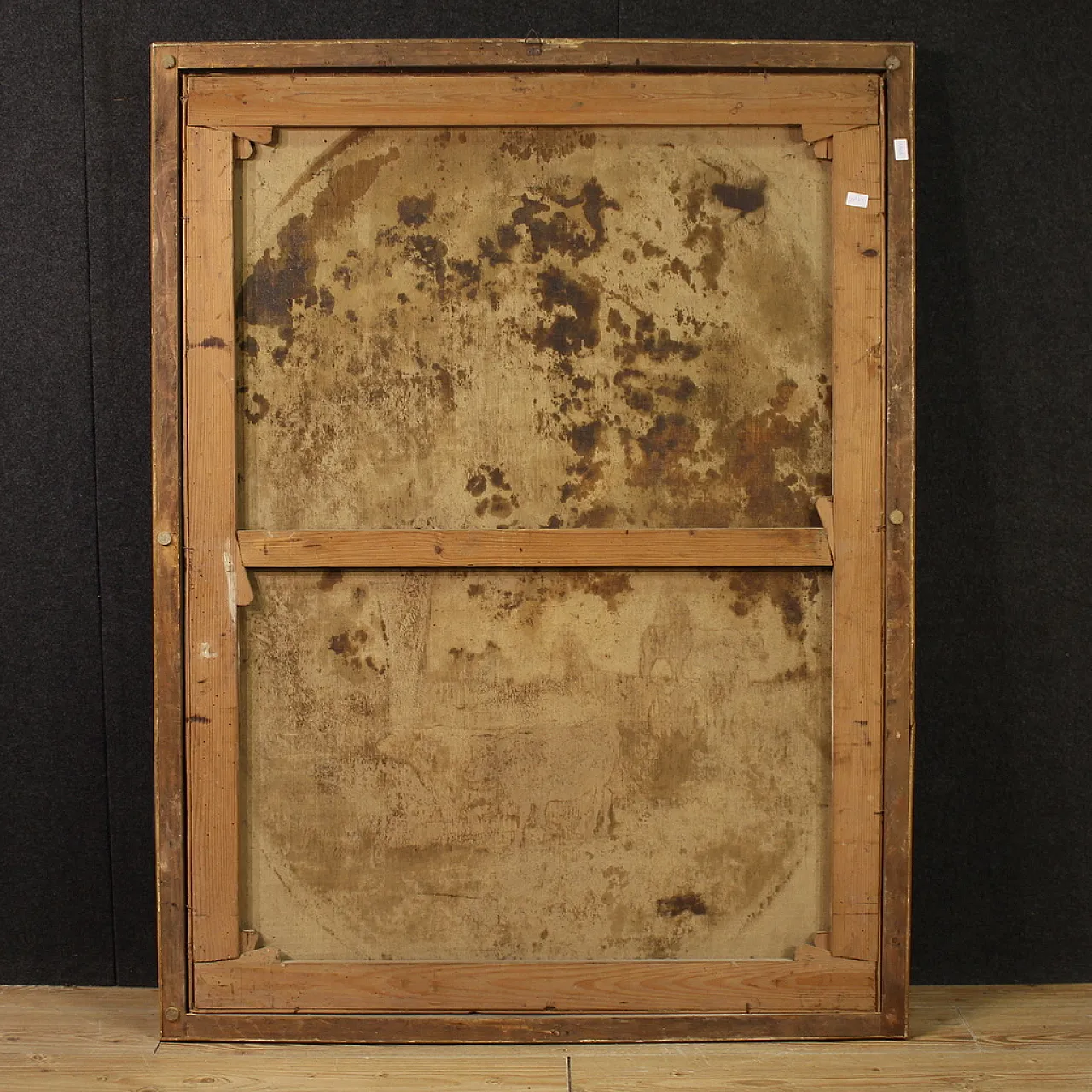 Dipinto italiano paesaggio firmato e datato 1881 10