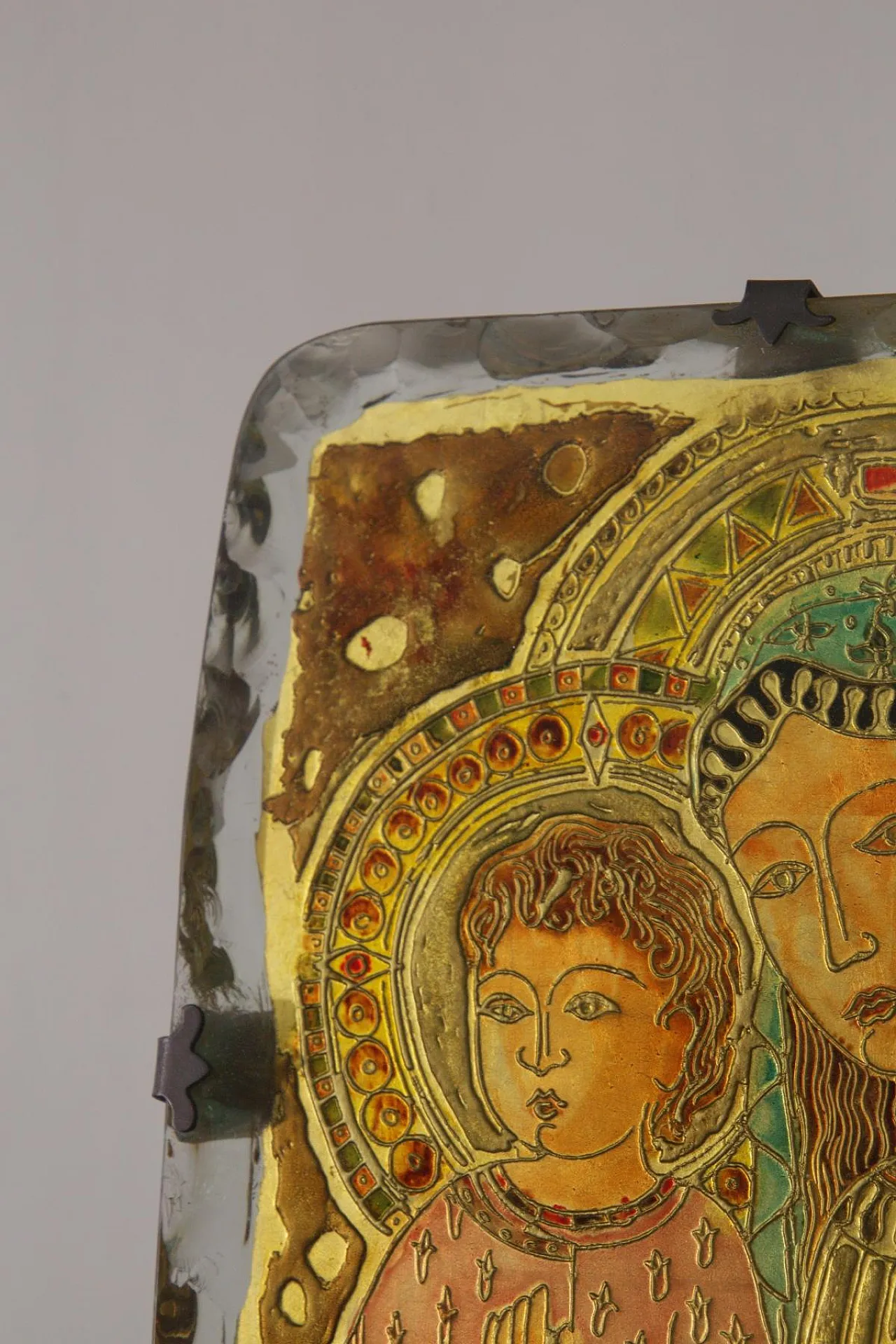 Madonna and Child wall panel in art glass by Fontana Arte, 1940s 6