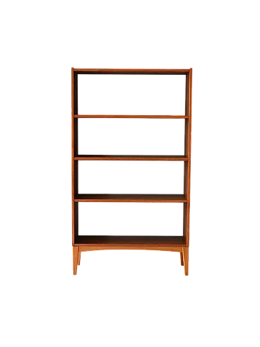 Scandinavian Vintage Teak bookcase with visible shelves