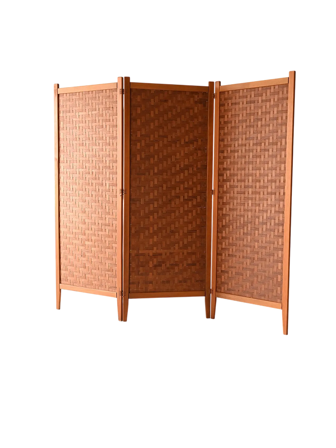 Paravento scandinavo Spåna in teak anni ’50/60 9