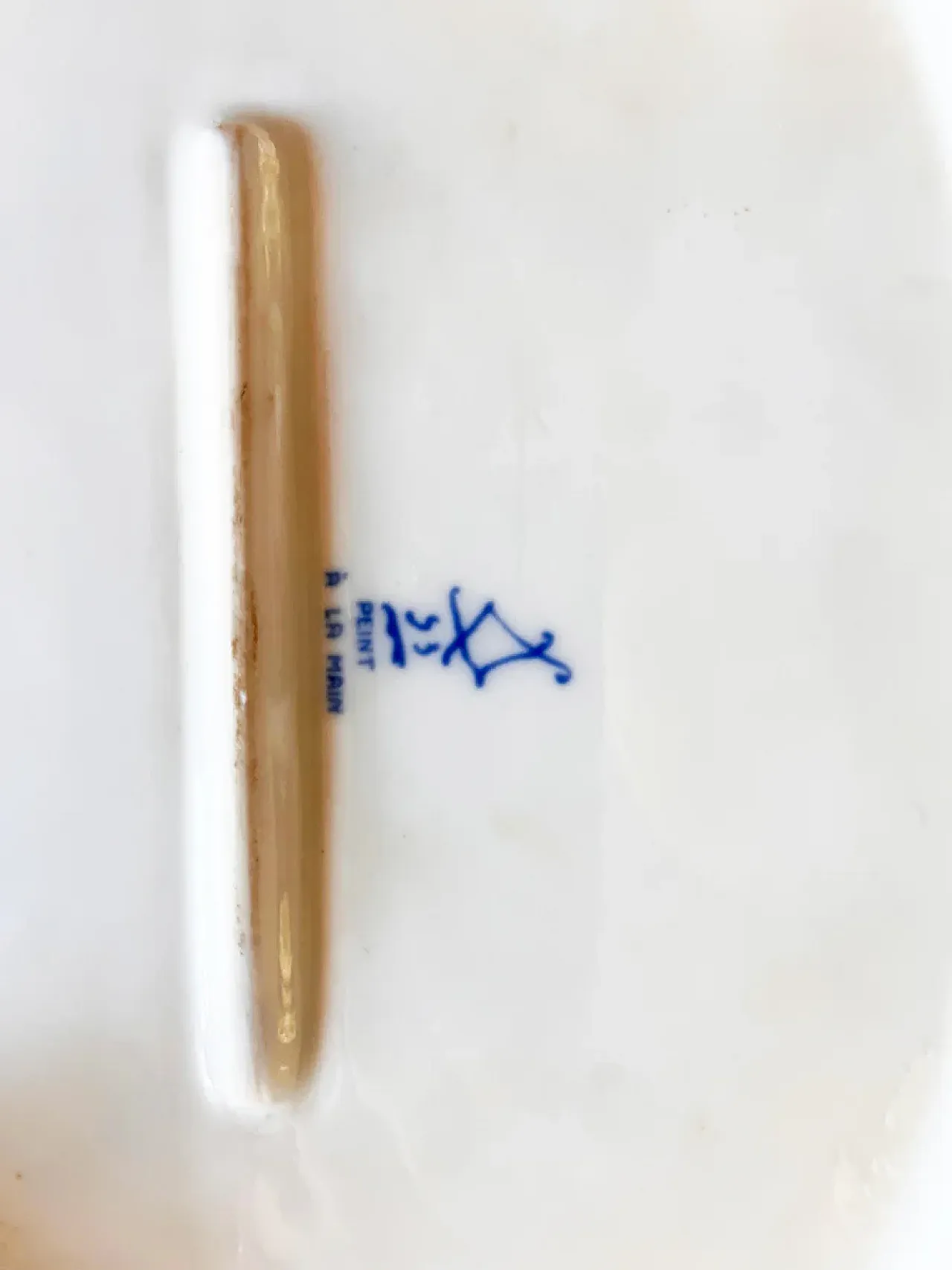 Centrotavola Blu dipinto con alzata, '900 5