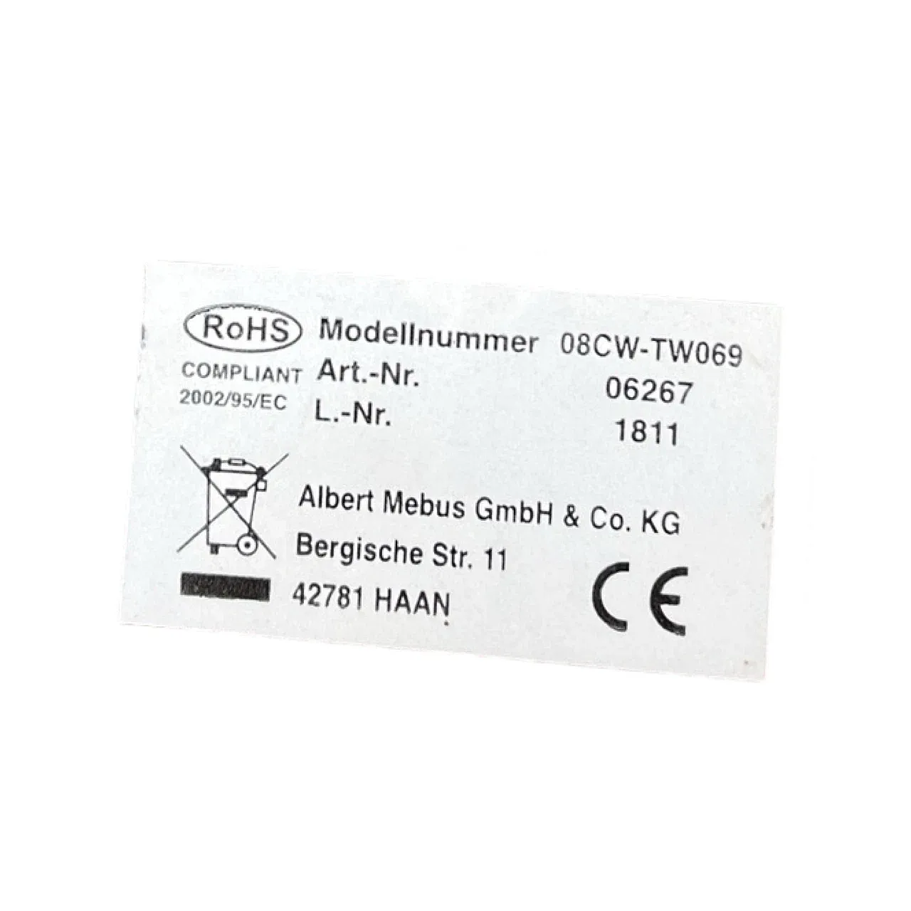 Wooden wall clock by Mebus, 1990s 5