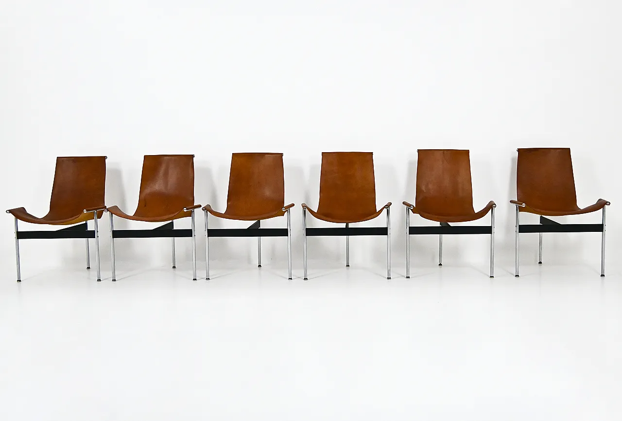 6 sedie 3LC T di William Katavolos per Laverne International, 1952 3