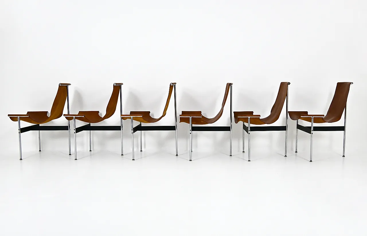 6 sedie 3LC T di William Katavolos per Laverne International, 1952 6