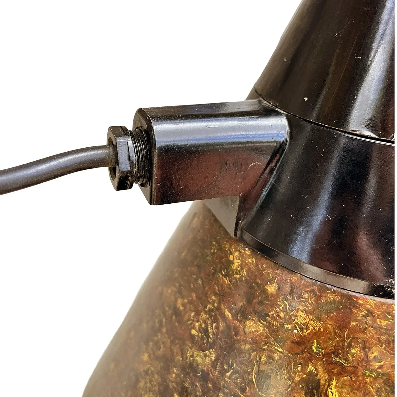 Industrial hanging lamp di Narva Leuchen, 1970s 8