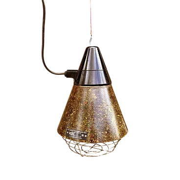 Industrial hanging lamp di Narva Leuchen, 1970s