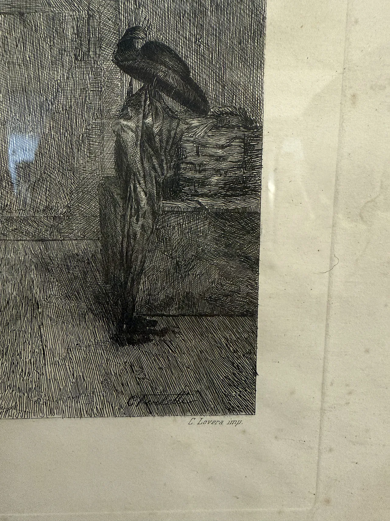 Incisione di Celestino Turletti. Ben arrivato Lo Zio, '800 7