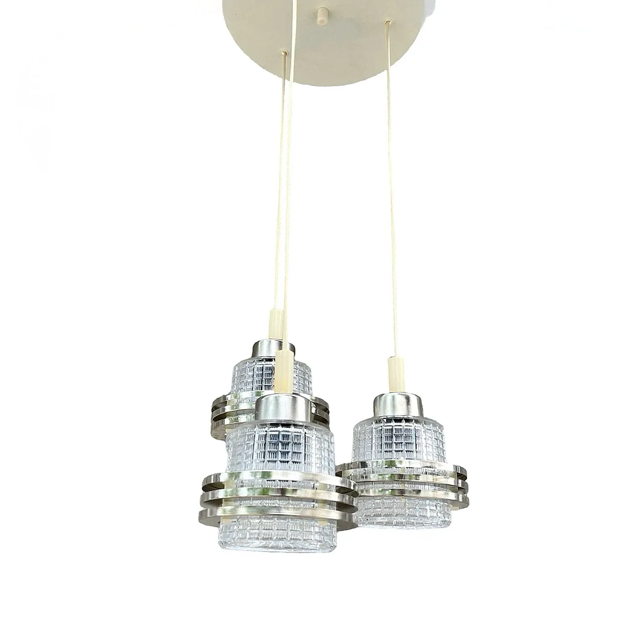 Cascade chandelier by Pokrok Žilina, 1970s 1