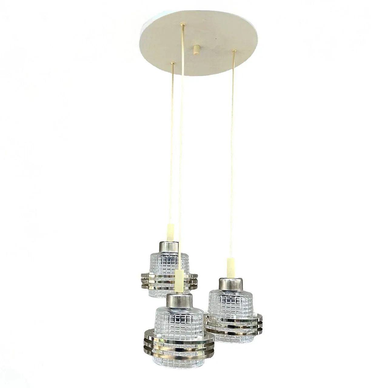 Cascade chandelier by Pokrok Žilina, 1970s 2