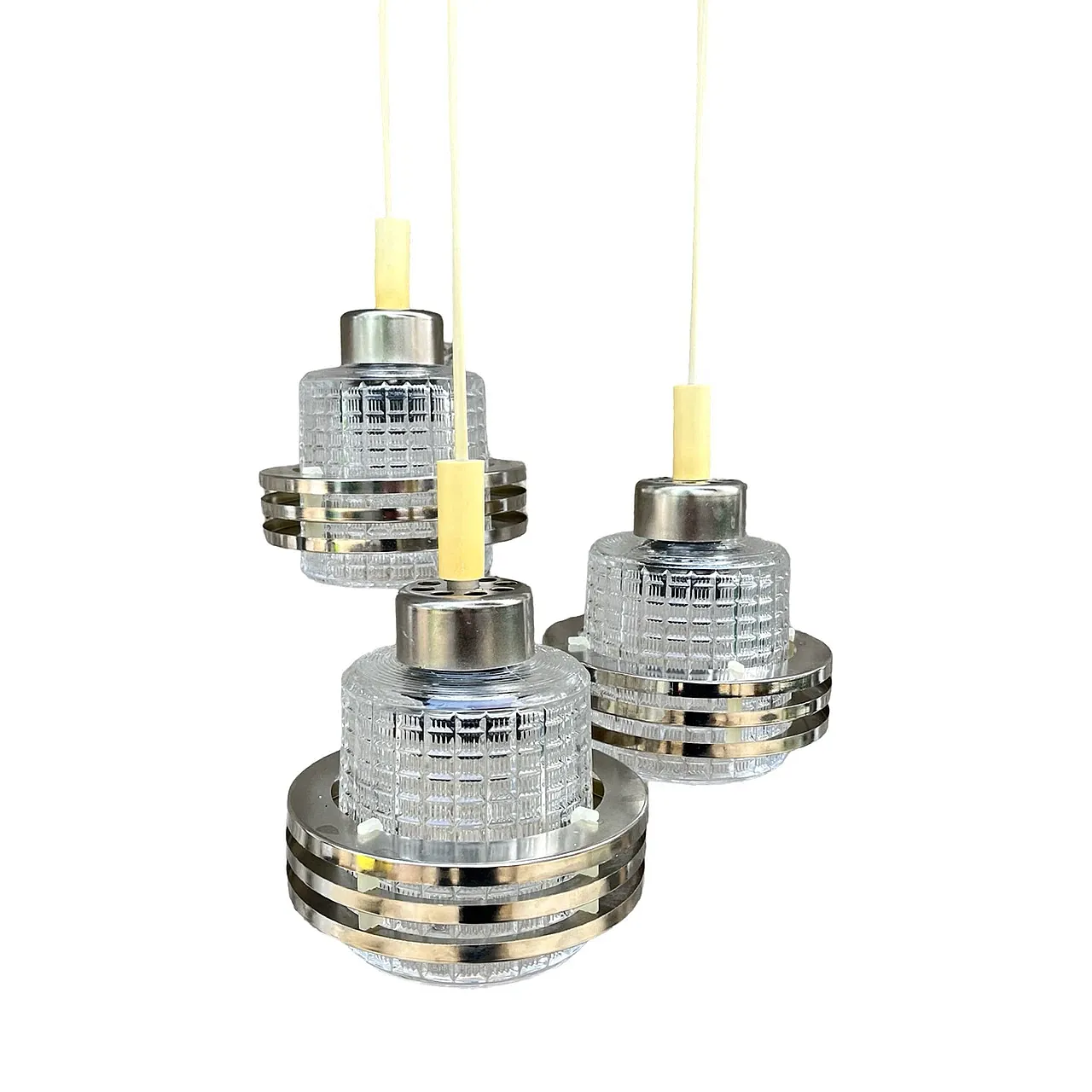 Cascade chandelier by Pokrok Žilina, 1970s 6