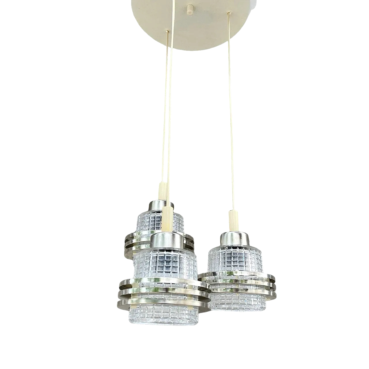 Cascade chandelier by Pokrok Žilina, 1970s 14