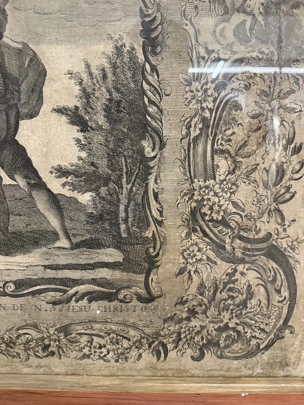 Etching of the flagellation of Christ, 16th century 8