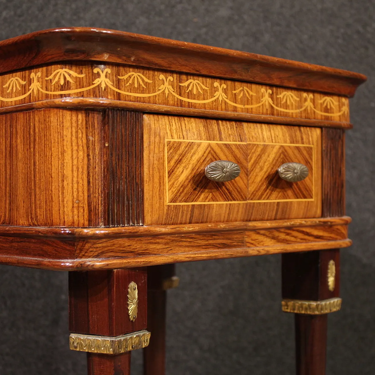 Pair of Italian bedside tables, 60s 4