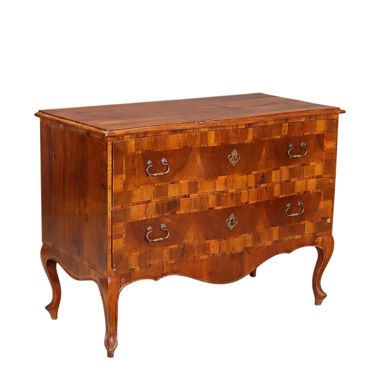 Cassettone a due cassetti in stile barocco, metà '900 11