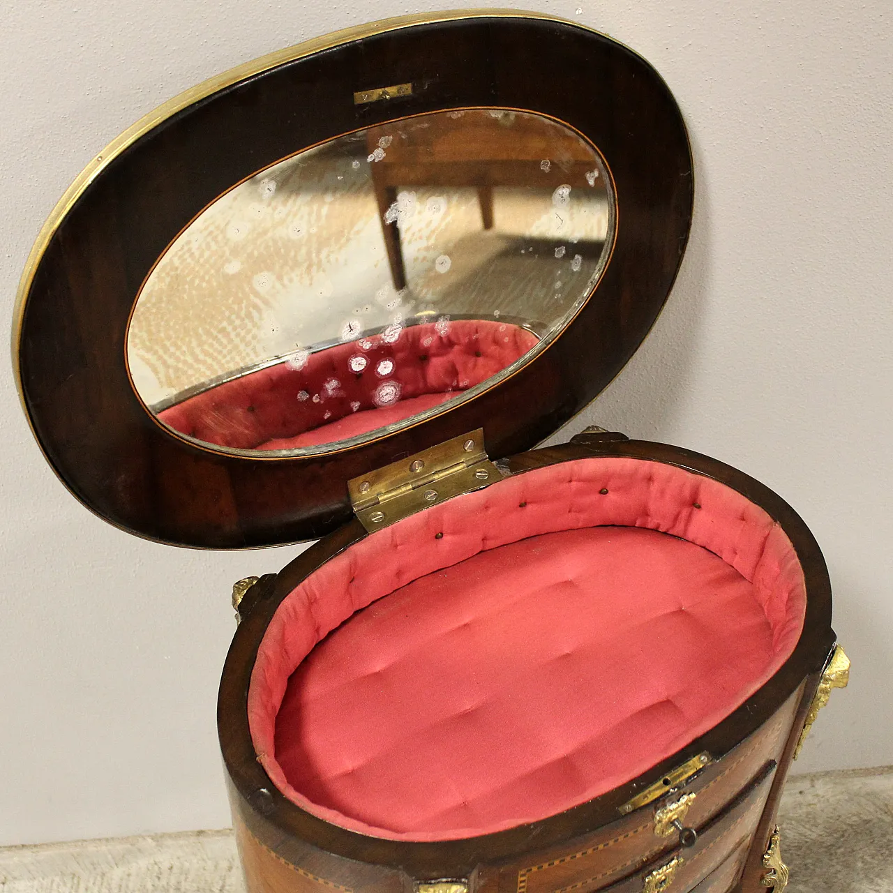 Tavolino intarsiato Napoleone III '800 15