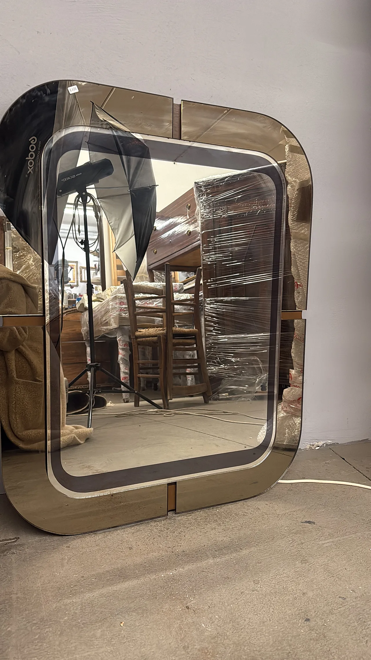 Specchio space age anni '70 2