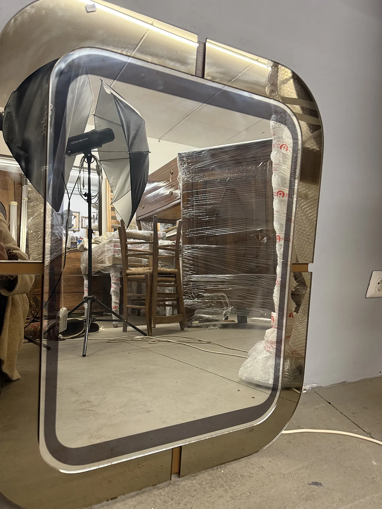 Specchio space age anni '70 3