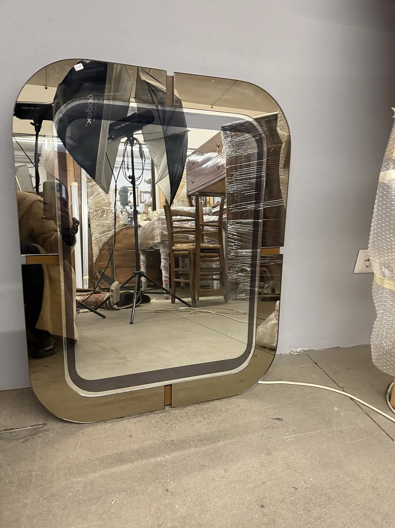 Specchio space age anni '70 4