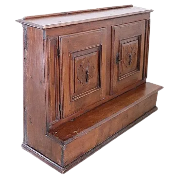 Walnut kneeler, 18th century