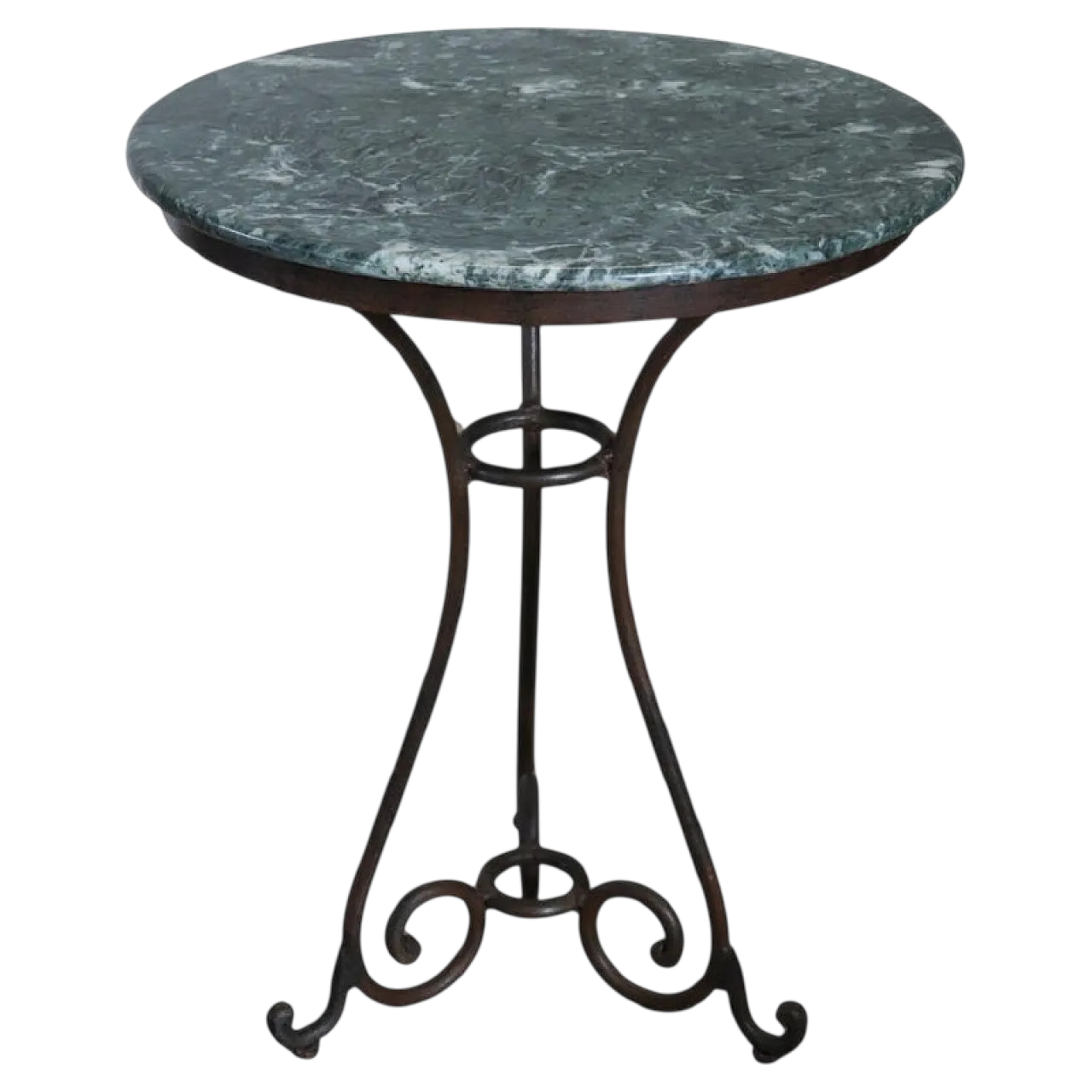 Indoor or outdoor coffee table in iron and marble, 1980s 9