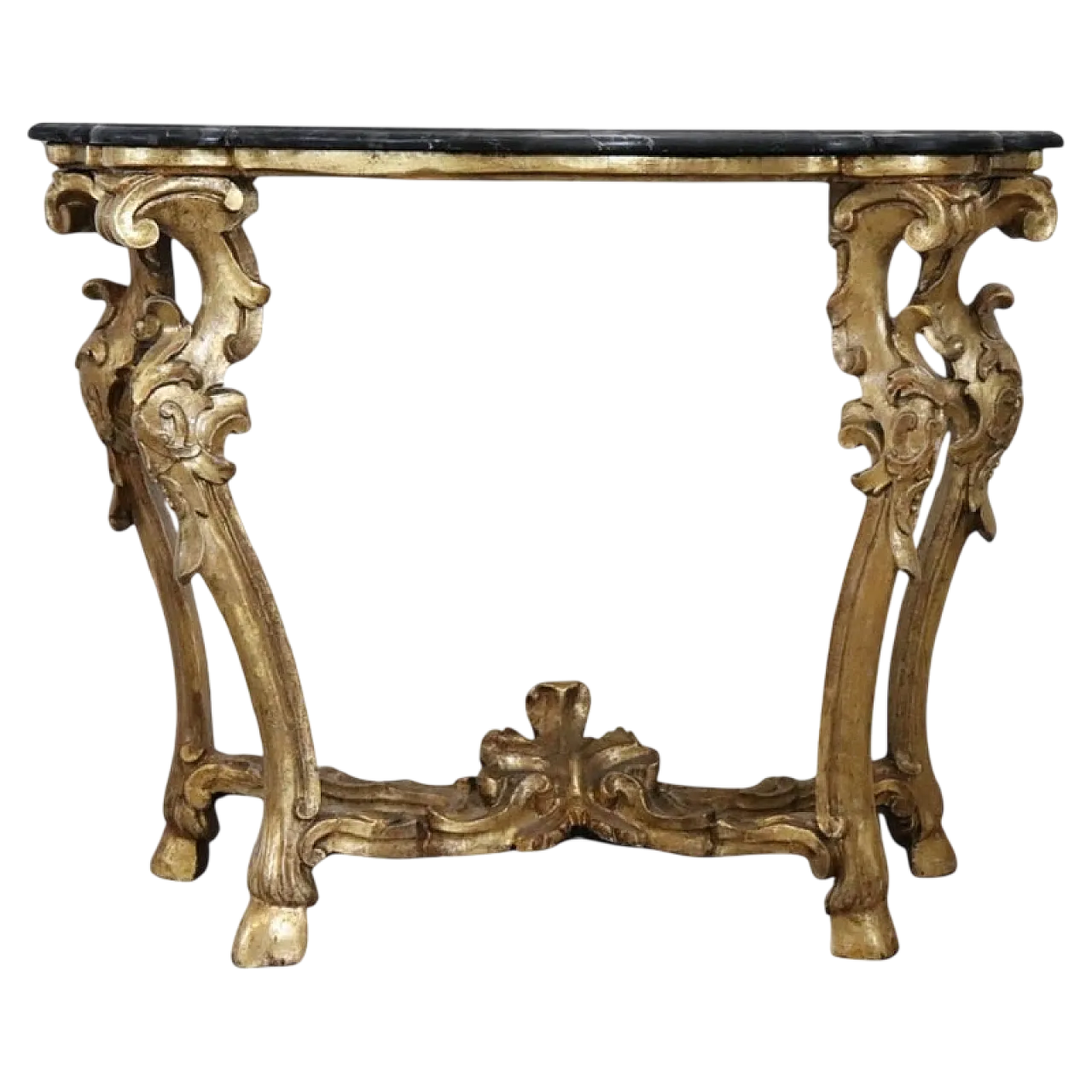 Gilded and carved LouiS XV console, 18th century 20