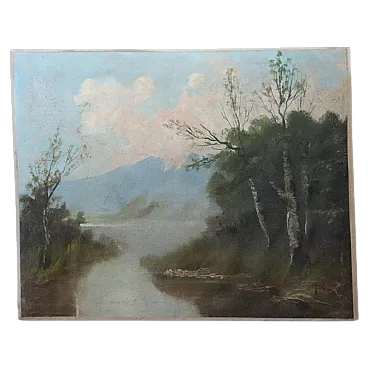 Oil painting on canvas, 19th century