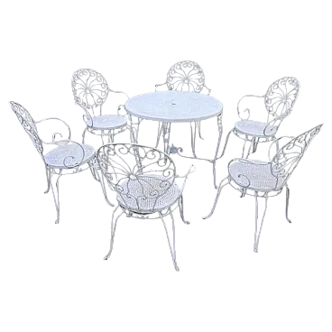 Iron garden set, 1970s