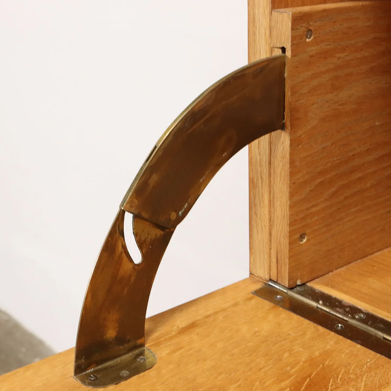 Mobile in legno impiallacciato rovere con scrivania a ribalta, '900 8