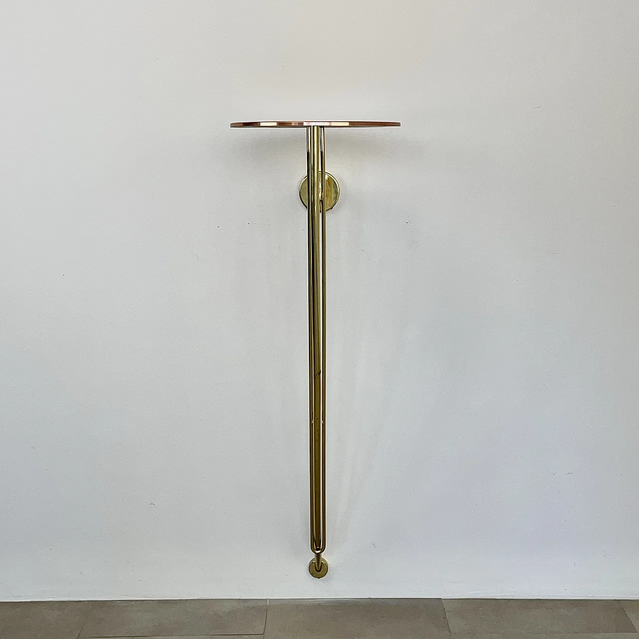 Hanging console in brass and copper produced by Driade, Italy, 1990s 7
